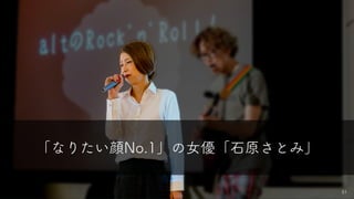 51
「なりたい顔No.1」の女優「石原さとみ」
 