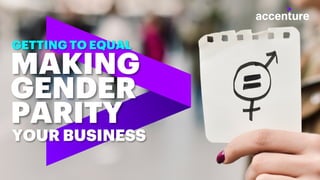MAKING
GENDER
PARITY
GETTING TO EQUAL
YOUR BUSINESS
 