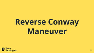 Reverse Conway
Maneuver
24
 