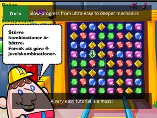 NO #2:   Slow-progress from ultra-easy to deeper mechanics




                  A very easy tutorial is a must!
 