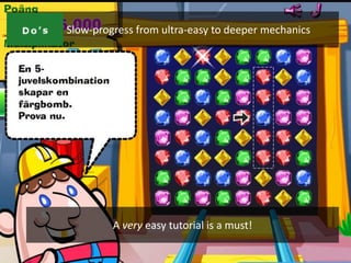 NO #2:   Slow-progress from ultra-easy to deeper mechanics




                  A very easy tutorial is a must!
 