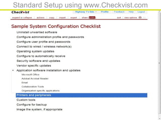 Standard Setup using www.Checkvist.com
 