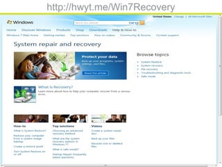 http://hwyt.me/Win7Recovery
 