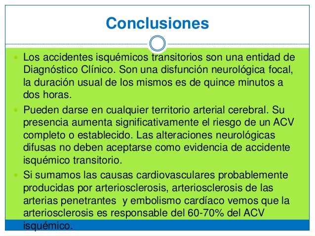 Accidente Cerebrovascular Isquemico Accidente Cerebrovascular Isquemico