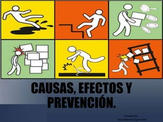 ACCIDENTES DE TRABAJO
CAUSAS, EFECTOS Y
PREVENCIÓN.
Presentado Por:
María Alejandra Chaparro Ávila
 