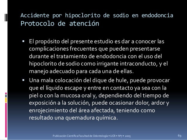 Accidentes en endodoncia