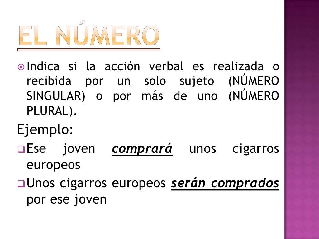 Accidentes gramaticales del verbo ppt