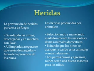 Se pueden prevenir las caídas con las siguientes accionesManteniendo el baño seco y si el piso es muy liso, colocar tapetes de hule o antideslizantes.• Protegiendo zanjas, pozos y agujeros, con materiales resistentes y que no sean fáciles de retirar por los niños.