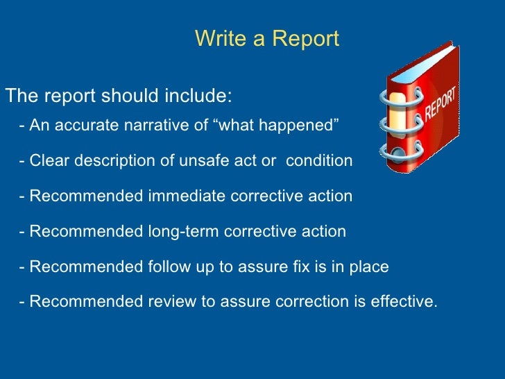 accident investigation how to write an effective incident report