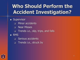 Investigation Rms Risk Management and Safety | PPTX