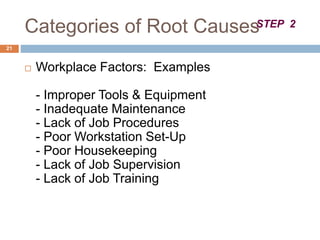 Improper Maintenance Examples Accident Investigation for supervisors.pptx