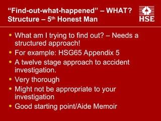 Accident Investigation Methods Presentation | PPT