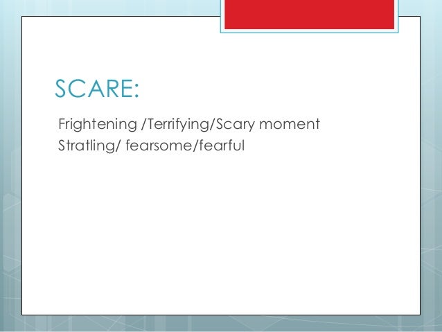 Scary incidents essay