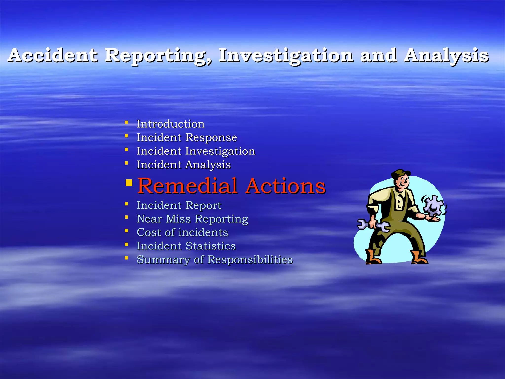 Accident reporting and investigation | PPT