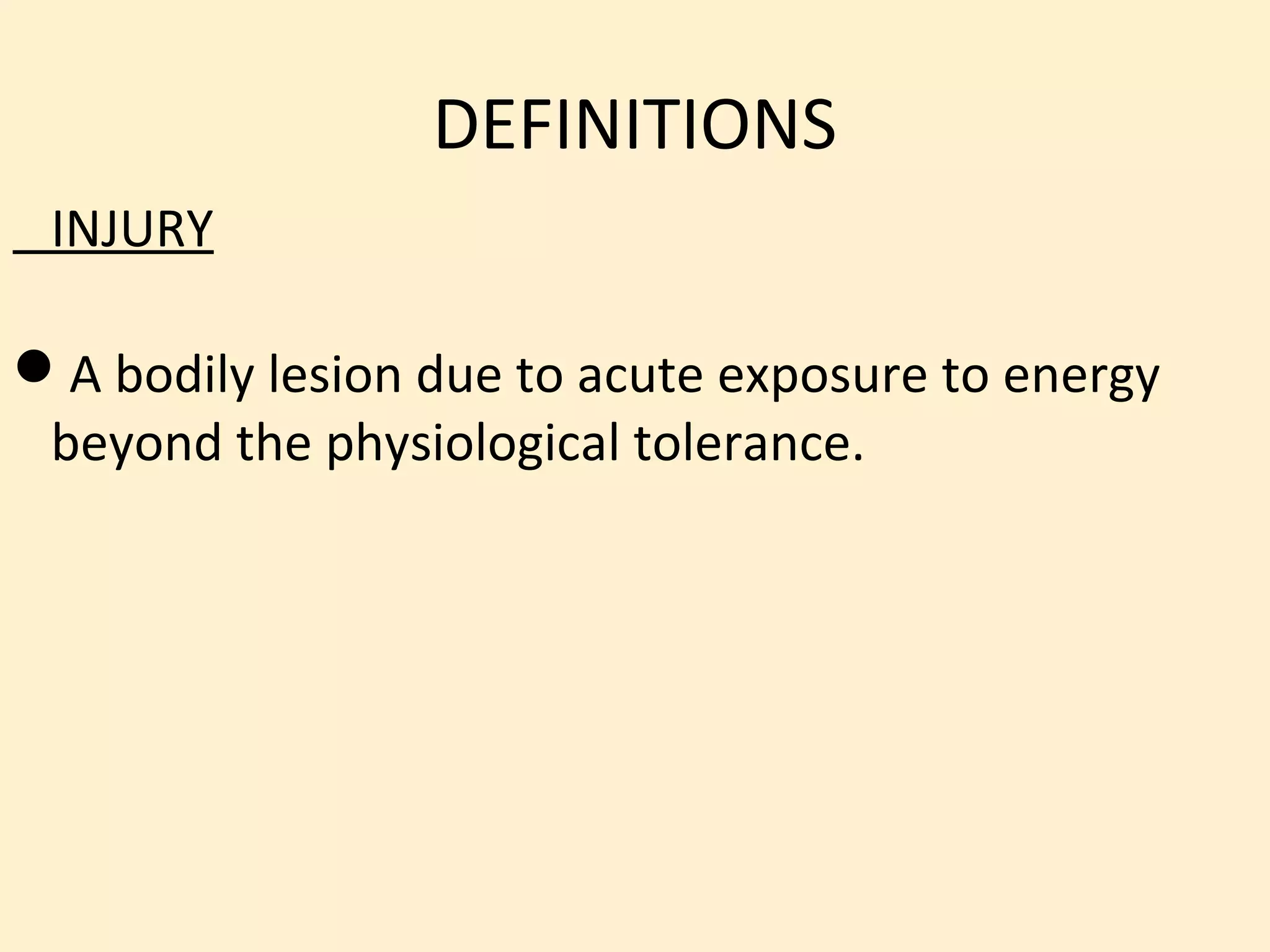 Accidents and injuries | PPT | Injuries | Diseases and Conditions