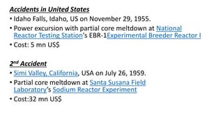 Accidents in nuclear power plants | PPTX