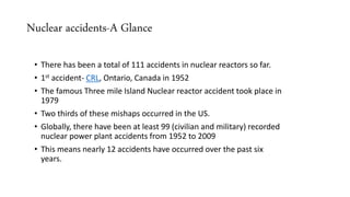 Accidents in nuclear power plants | PPTX
