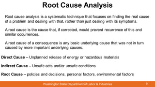 Accidents Investigation peocedure for route cause analysis | PDF