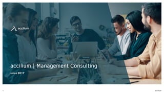 accilium
1
accilium | Management Consulting
since 2017
 