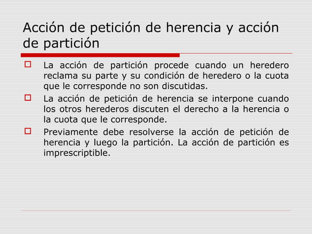 Acción De Petición De Herencia Prescripción Mexico es.slideshare.net