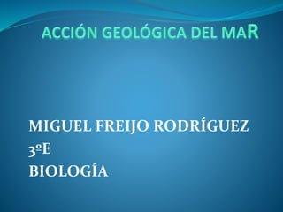 MIGUEL FREIJO RODRÍGUEZ
3ºE
BIOLOGÍA
 