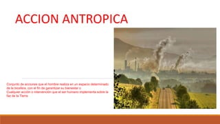 Accion antropica | PPTX