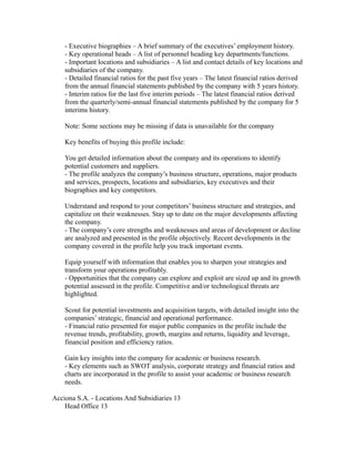 Acciona s.a. (ana) financial and strategic swot analysis | DOC