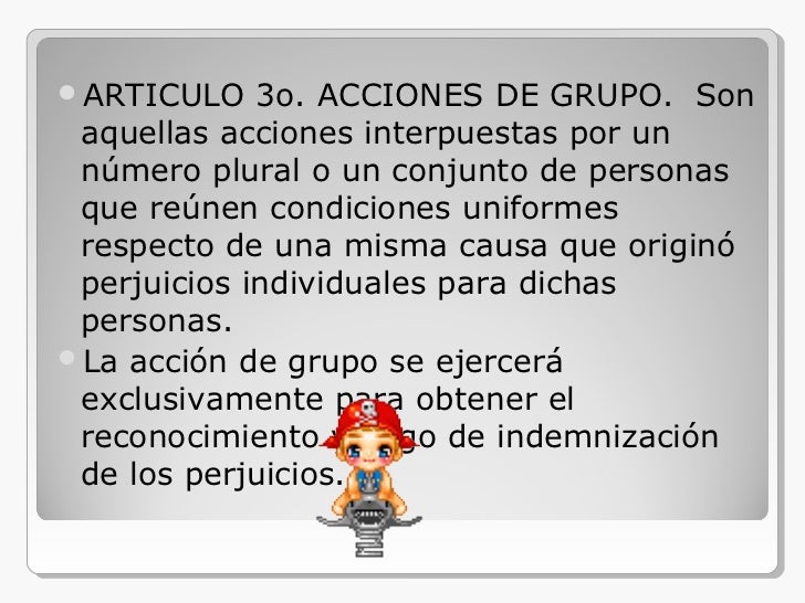 Accion de grupo