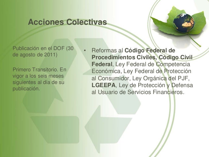 Acciones colectivas en medio ambiente (Mexico)