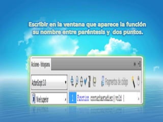 Acciones con action script