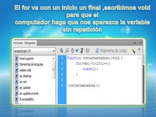 Acciones con action script