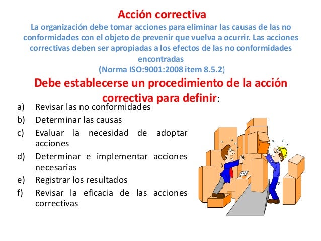 Acciones correctivas y preventivas