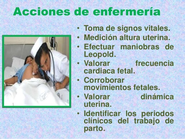 Acciones de enfermería durante el trabajo de parto