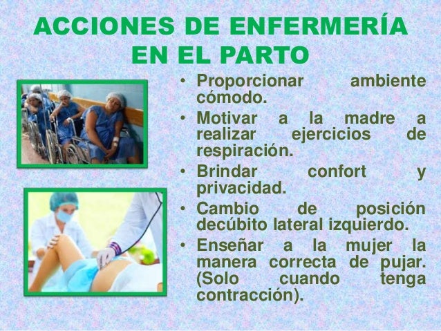 Acciones de enfermería durante el trabajo de parto