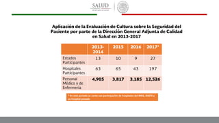 * En este período se conto con participación de hospitales del IMSS, ISSSTE y
un hospital privado
 