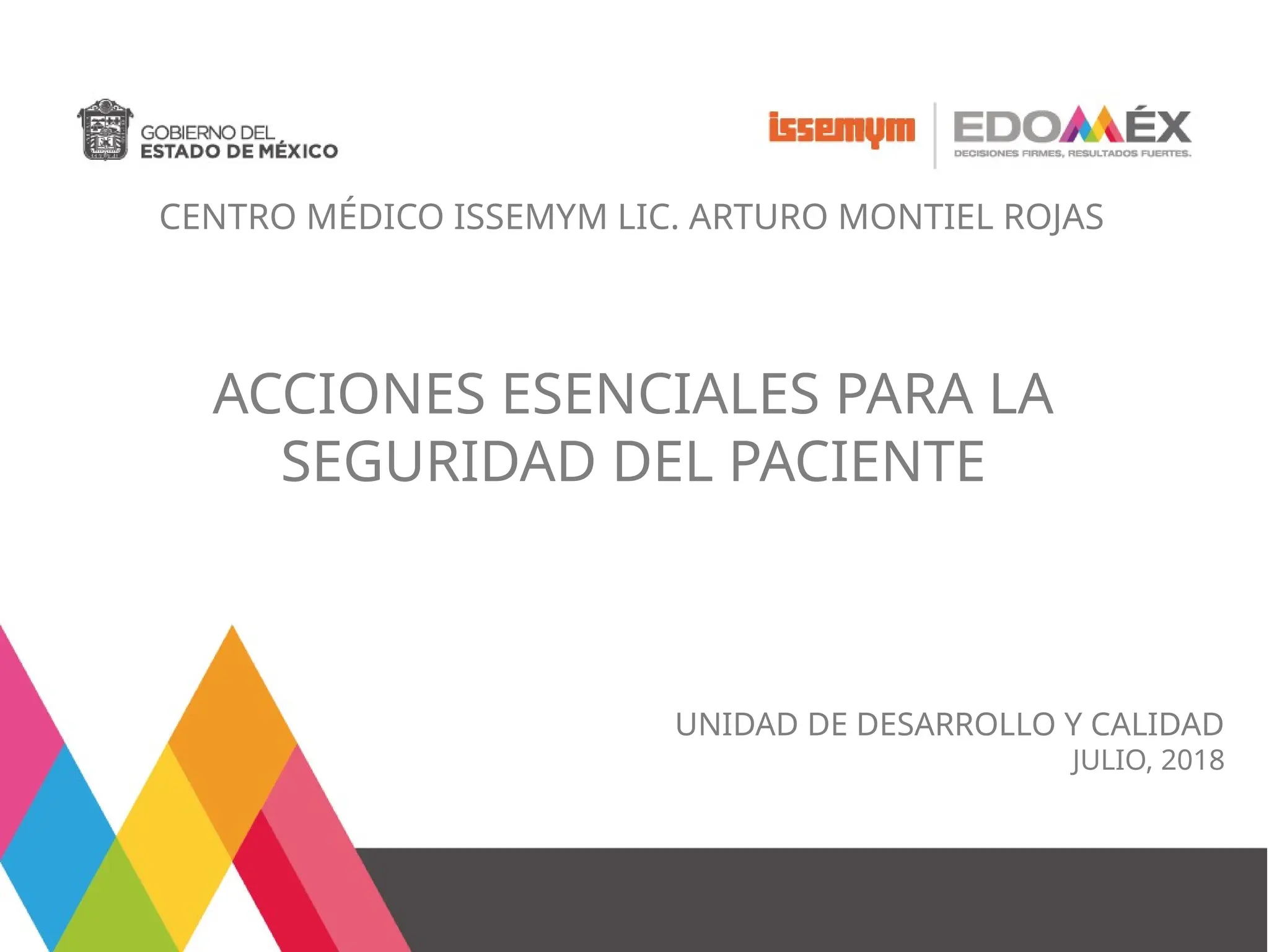ACCIONES ESENCIALES PARA LA SEGURIDAD DEL PACIENTE | PPTX