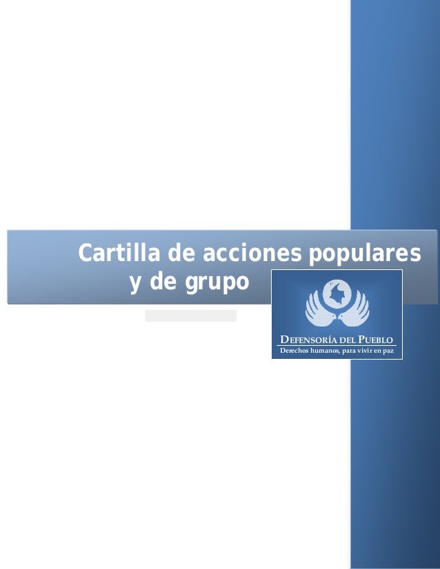 Acciones populares y de grupo Acciones populares y de grupo
