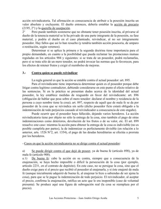 Las Acciones Protectoras – Juan Andrés Orrego Acuña 5
acción reivindicatoria. Tal afirmación es consecuencia de atribuir a...