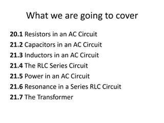Ac circuits | PPTX