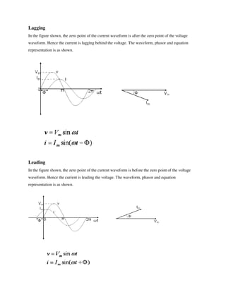 Ac circuits notes | PDF