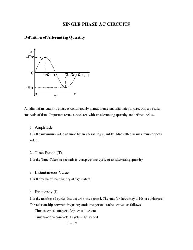Ac circuits notes
