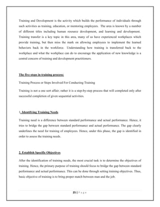 Developing Training Evaluation Method for ACC Limited. | DOCX