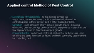 Pest and Pest Control in Hotel | PPTX