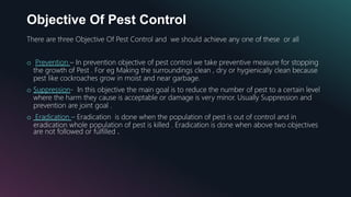 Pest and Pest Control in Hotel | PPTX