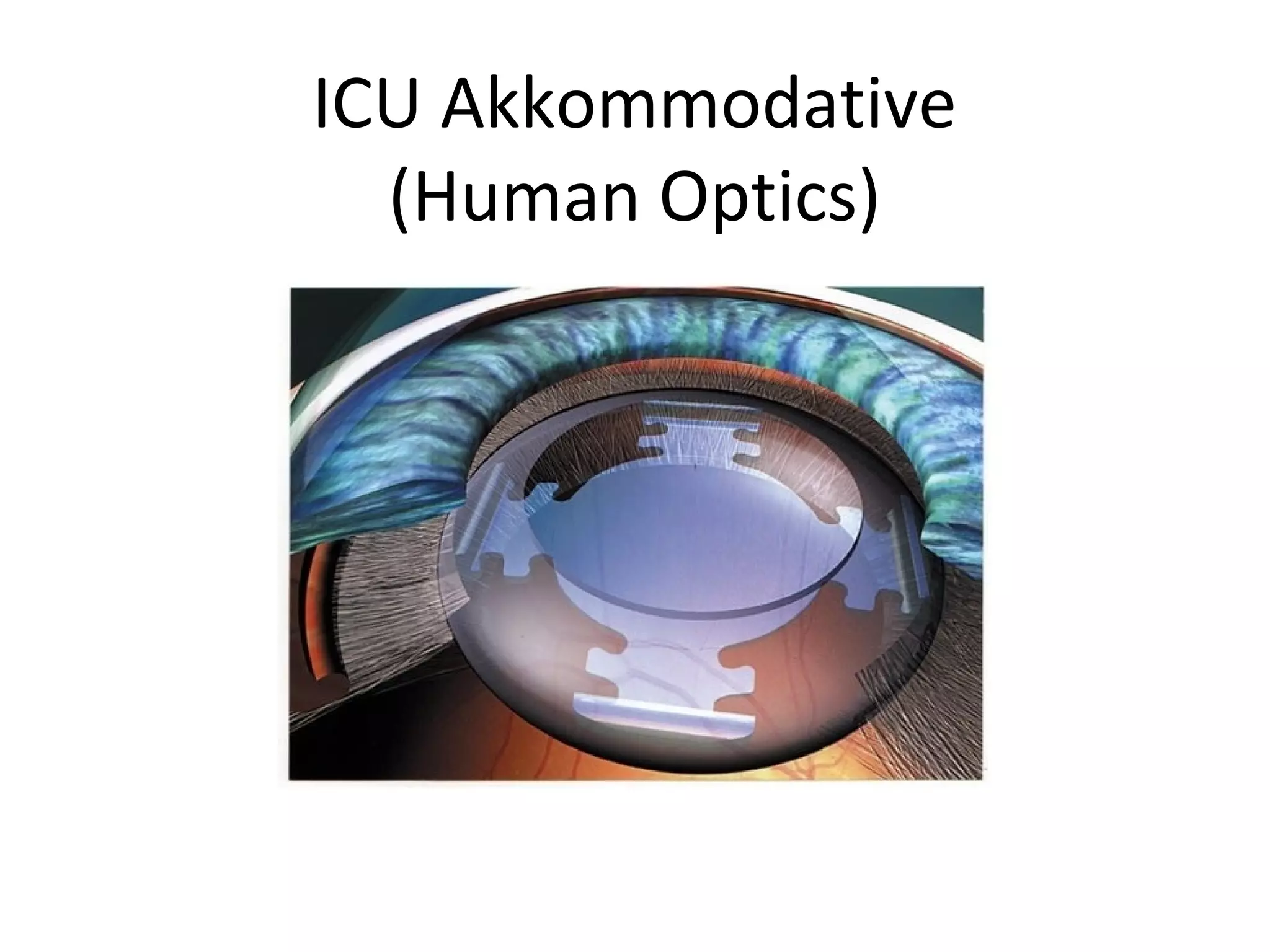 ICU Akkommodative
  (Human Optics)
 