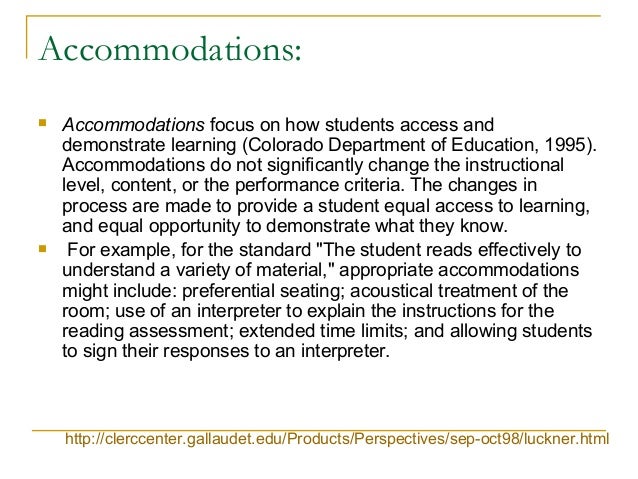 hearing impairment accommodations