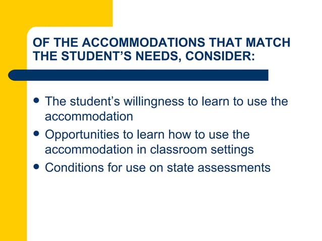 Accommodations vs. modifications | PPT