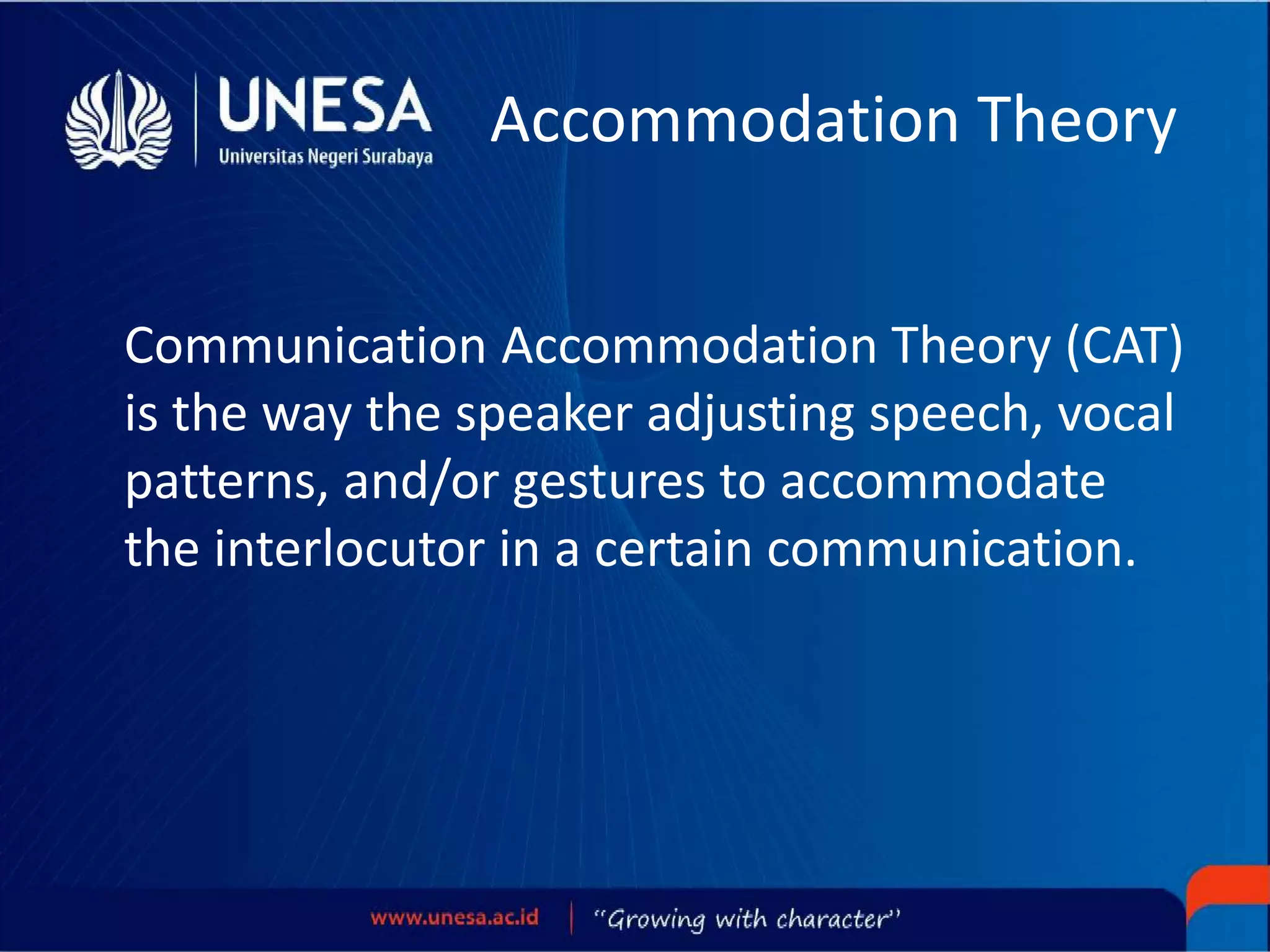 Accommodation Theory | PPTX