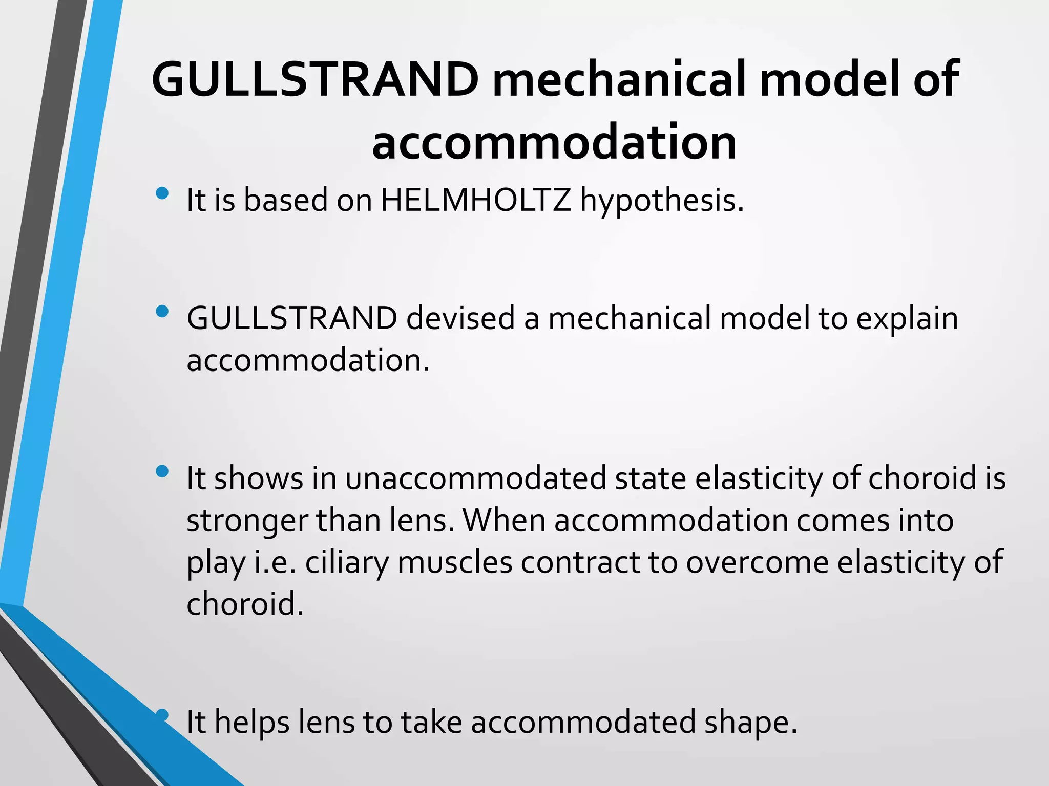 Accommodation: Theories and Mechanism | PPTX