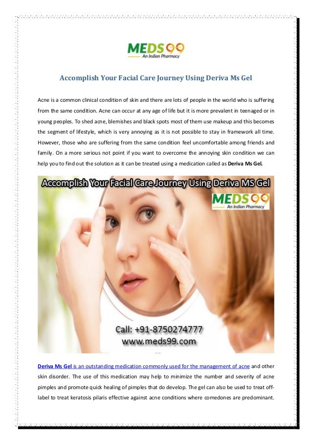 Your Facial Care Journey Using Deriva Ms Gel